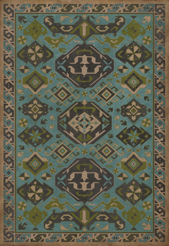 spicher and company williamsburg traditional stone blue rug