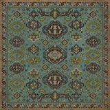 spicher and company williamsburg traditional stone blue rug