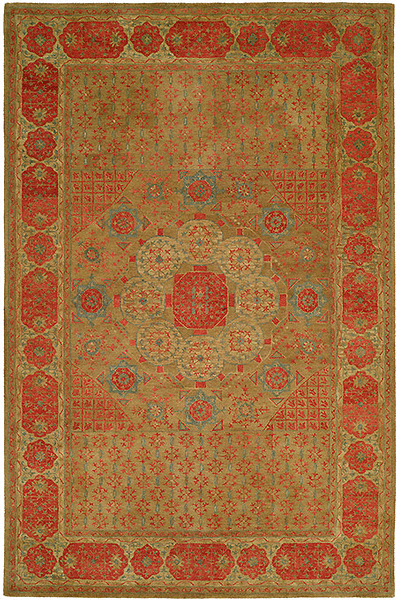 HRI Mamlouk 1532-1 Green Rug