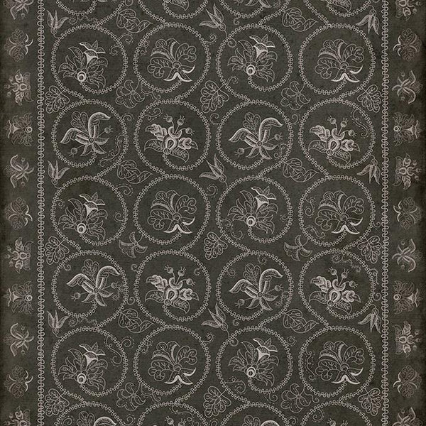 Spicher and Company Williamsburg CREWELWORK Beebalm Vinyl Mat
