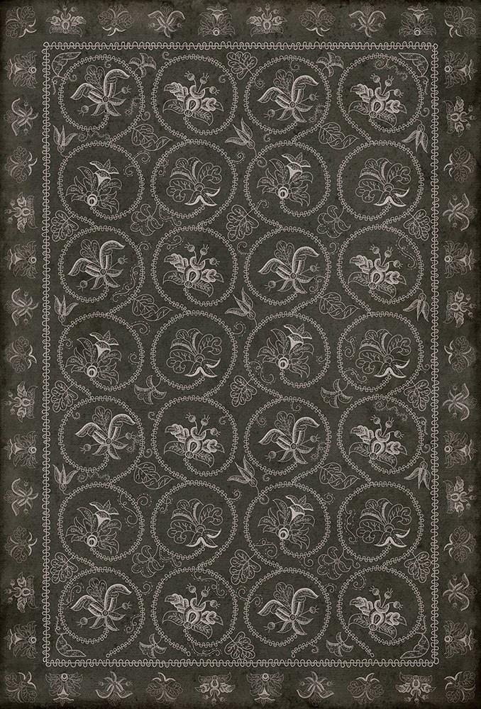 Spicher and Company Williamsburg CREWELWORK Beebalm Vinyl Mat