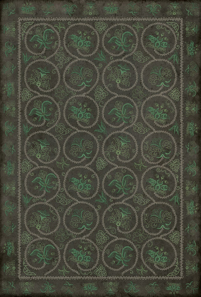 spicher and company williamsburg crewelwork delphinium rug