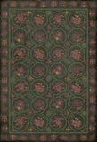 spicher and company williamsburg crewelwork dianthus rug