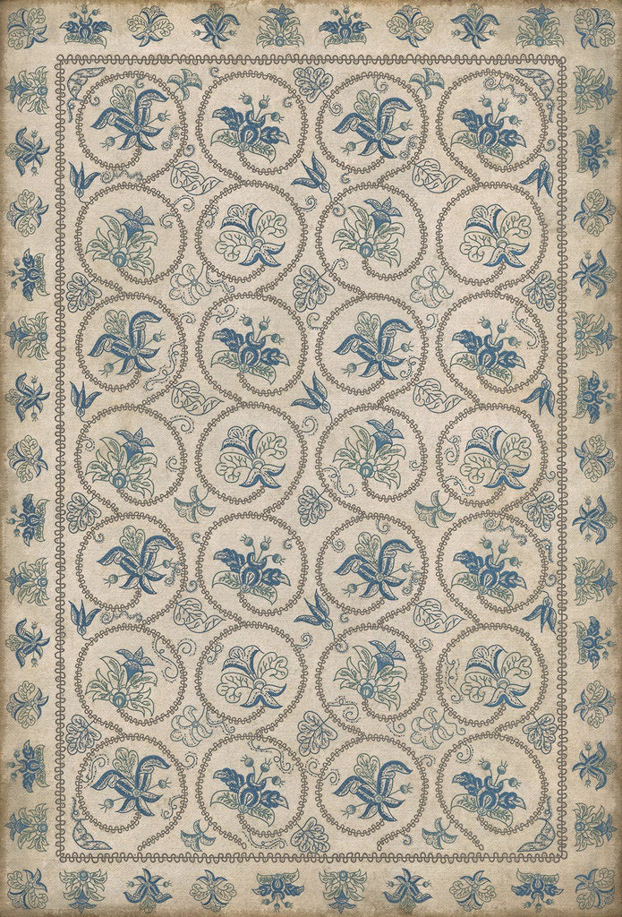spicher and company williamsburg crewelwork hollyhock rug