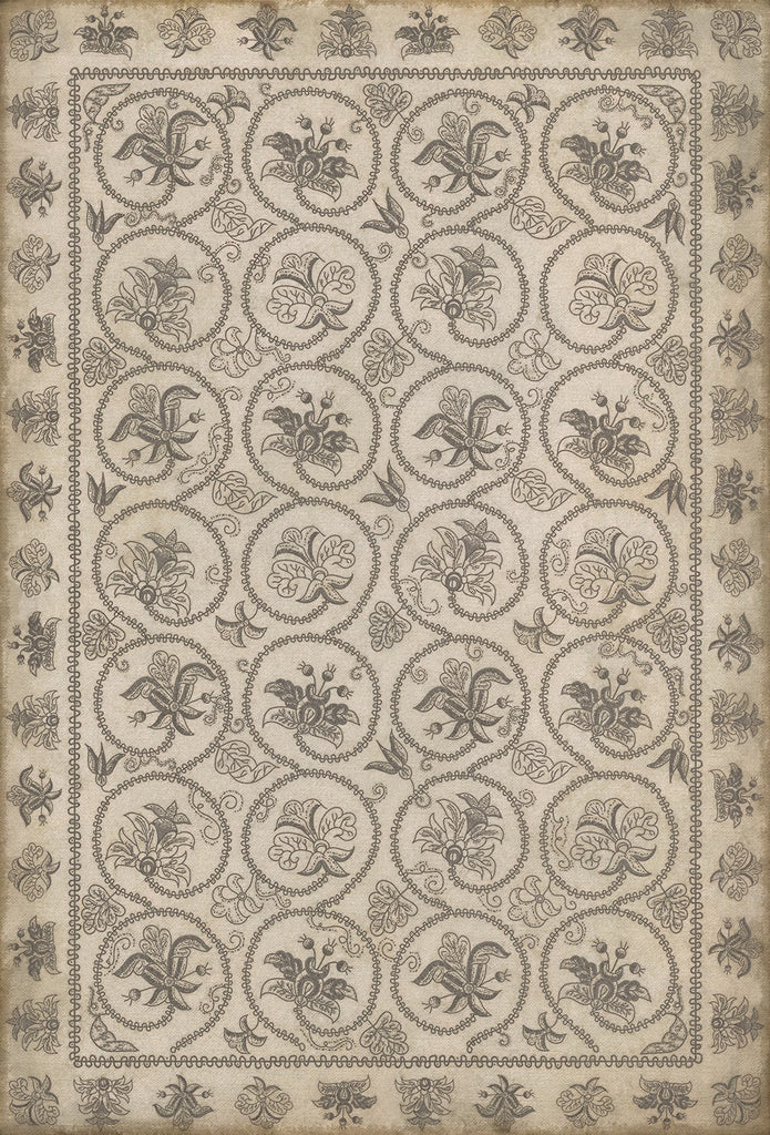 spicher and company williamsburg crewelwork hollyhock rug