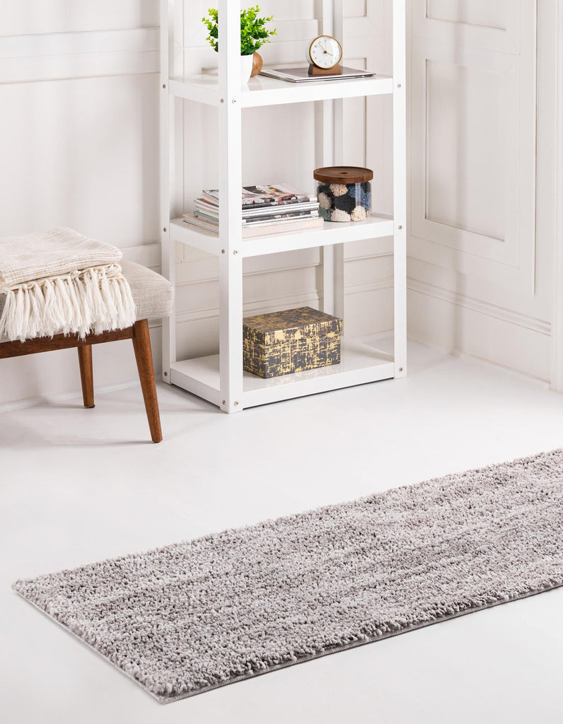 unique loom jill zarin shaggy chic shaggy ash gray rug