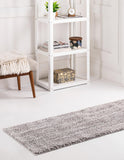 unique loom jill zarin shaggy chic shaggy ash gray rug
