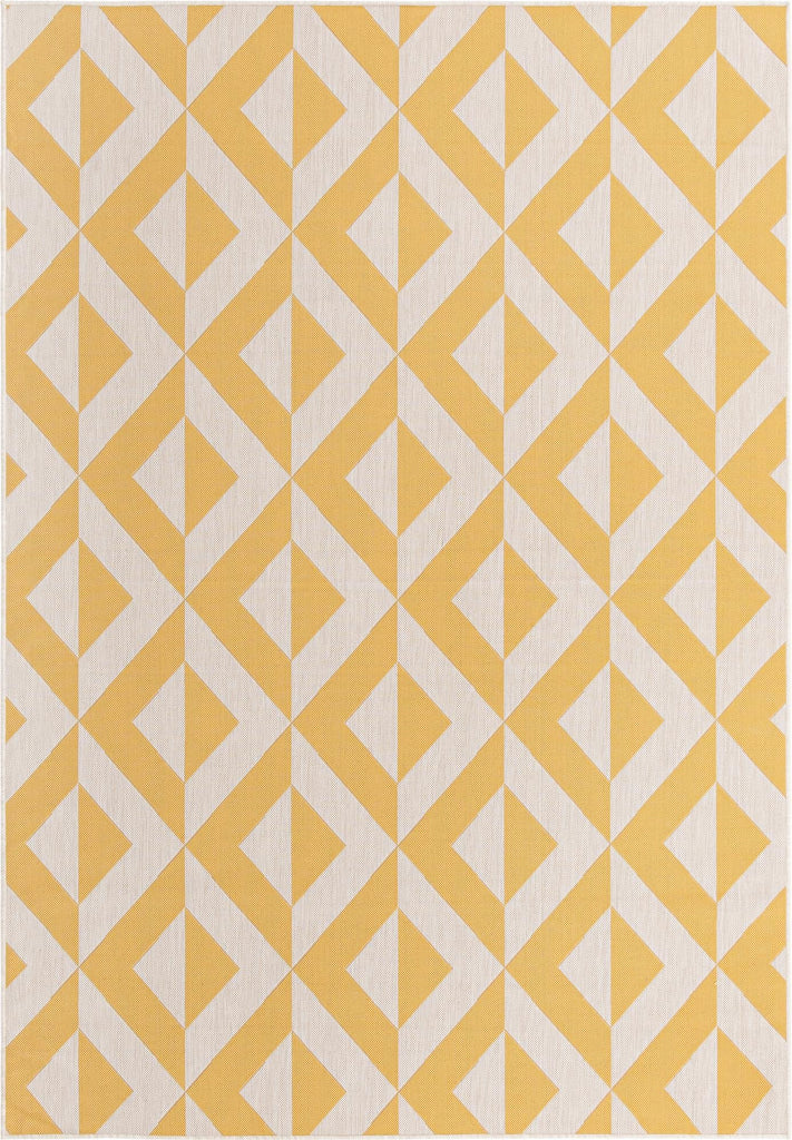 unique loom jill zarin outdoor napa yellow rug