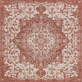 unique loom jill zarin outdoor dubai rust red rug