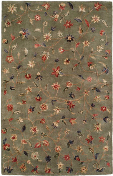 HRI Monaco 2 Green Rug