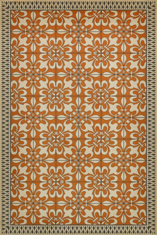 spicher and company classic vinyl pattern 55 heat of summer rug