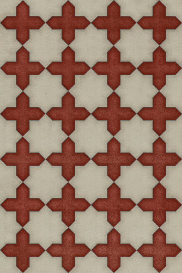 spicher and company classic vinyl pattern 23 dressed in scarlet rug