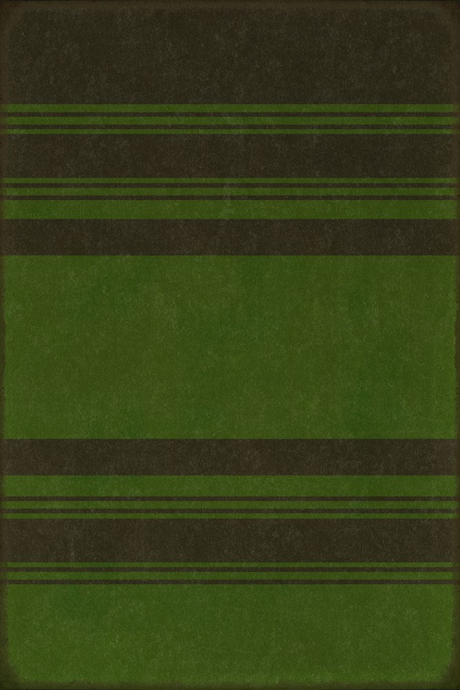 spicher and company classic vinyl pattern 50 organic stripes black and green rug
