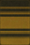 spicher and company classic vinyl pattern 50 organic stripes black and yellow rug