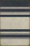 spicher and company classic vinyl pattern 50 organic stripes blue and white rug