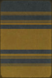 spicher and company classic vinyl pattern 50 organic stripes blue and yellow rug