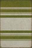 spicher and company classic vinyl pattern 50 organic stripes green and white rug