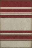 spicher and company classic vinyl pattern 50 organic stripes red and white rug