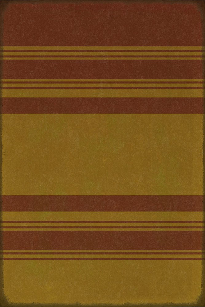 spicher and company classic vinyl pattern 50 organic stripes red and yellow rug