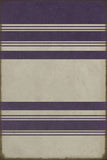 spicher and company classic vinyl pattern 50 organic stripes white and purple rug
