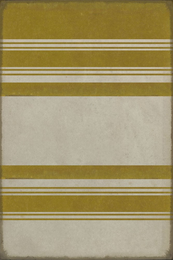 spicher and company classic vinyl pattern 50 organic stripes yellow and white rug