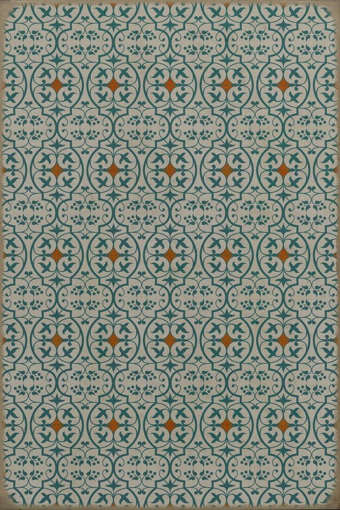 spicher and company classic vinyl pattern 51 and i love her rug