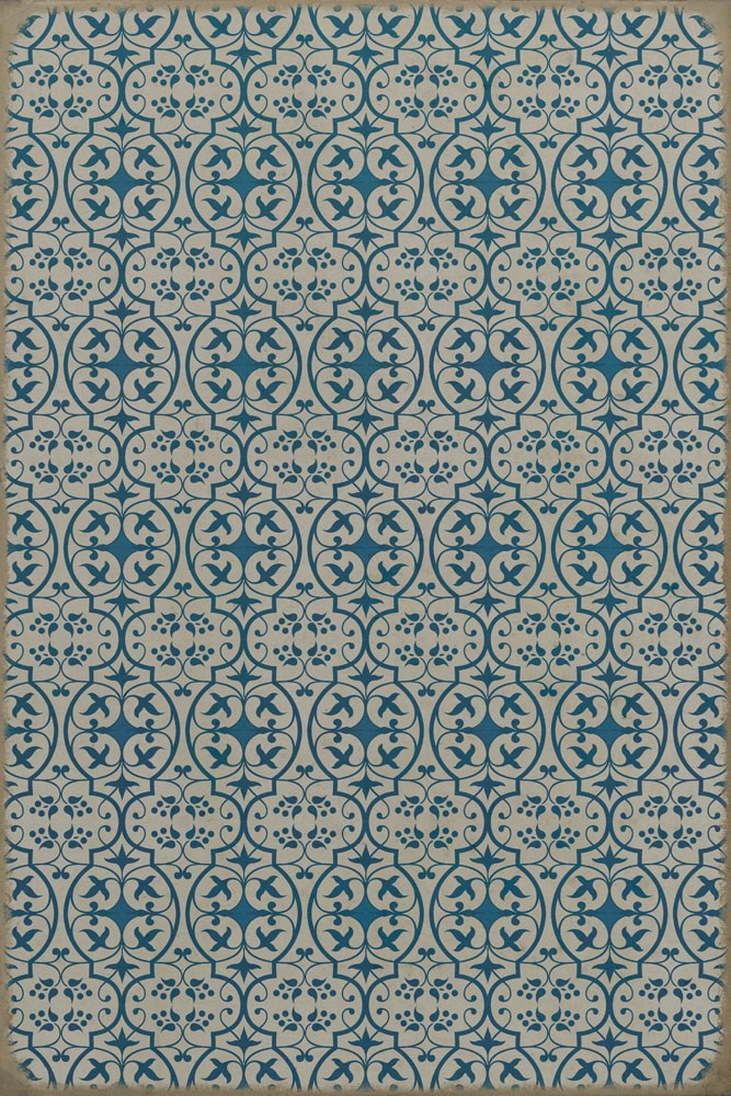 spicher and company classic vinyl pattern 51 china cup rug