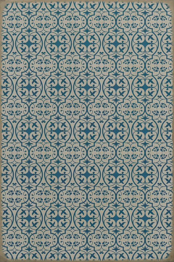 spicher and company classic vinyl pattern 51 china cup rug