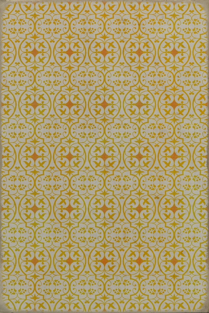 spicher and company classic vinyl pattern 51 sunny side up rug