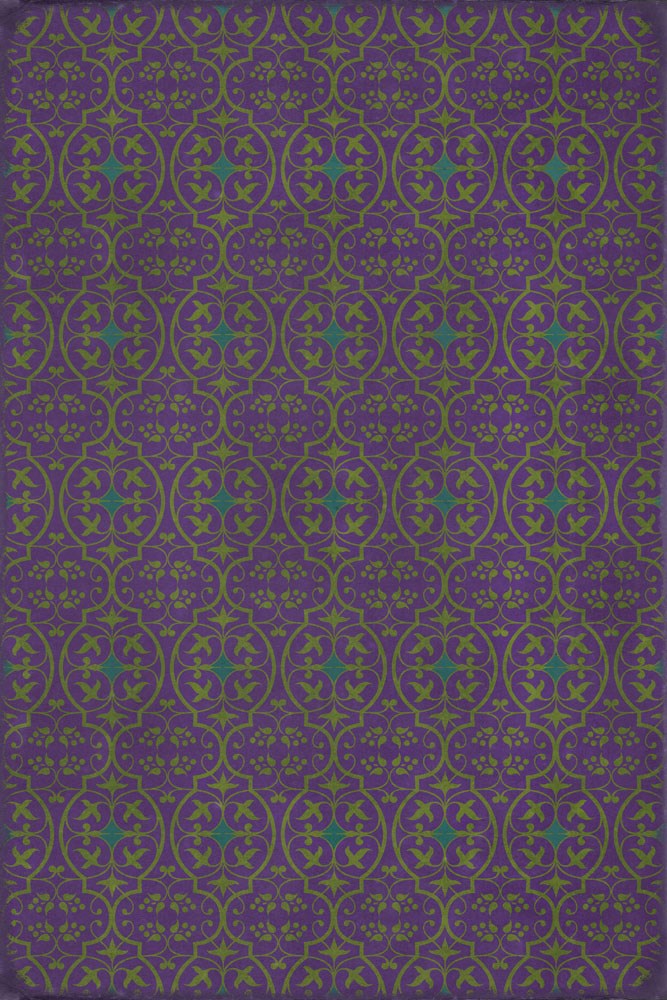 spicher and company classic vinyl pattern 51 souls of good violets rug
