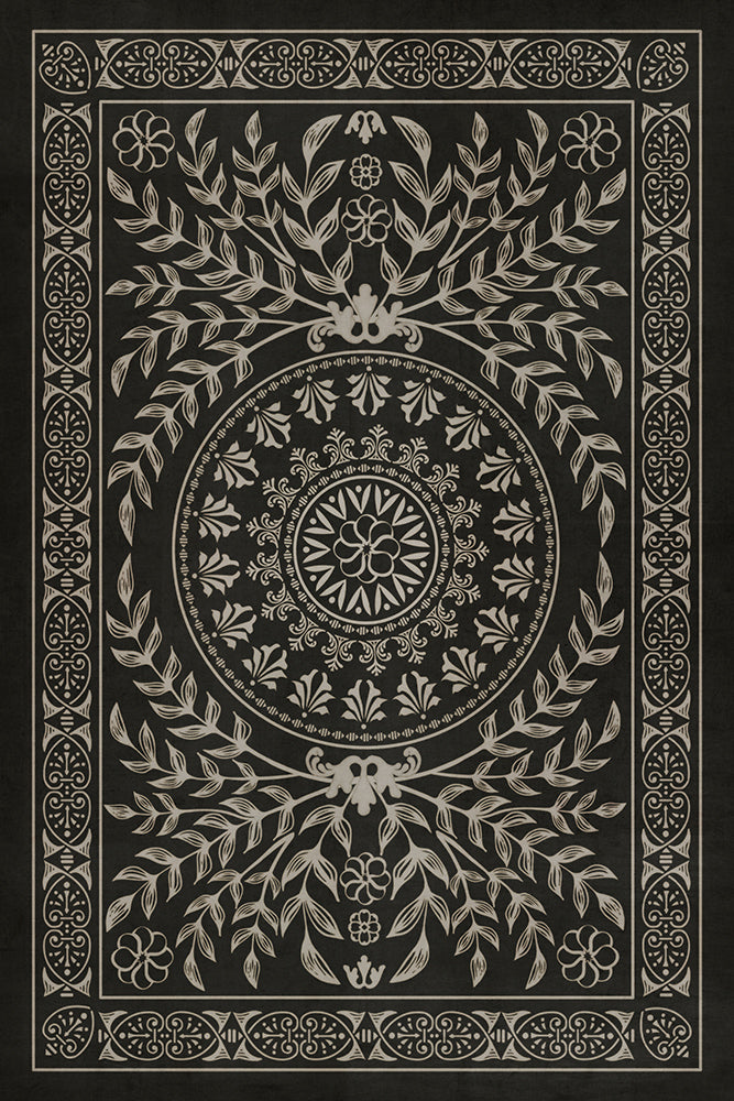 spicher and company classic vinyl pattern 40 villa lante rug