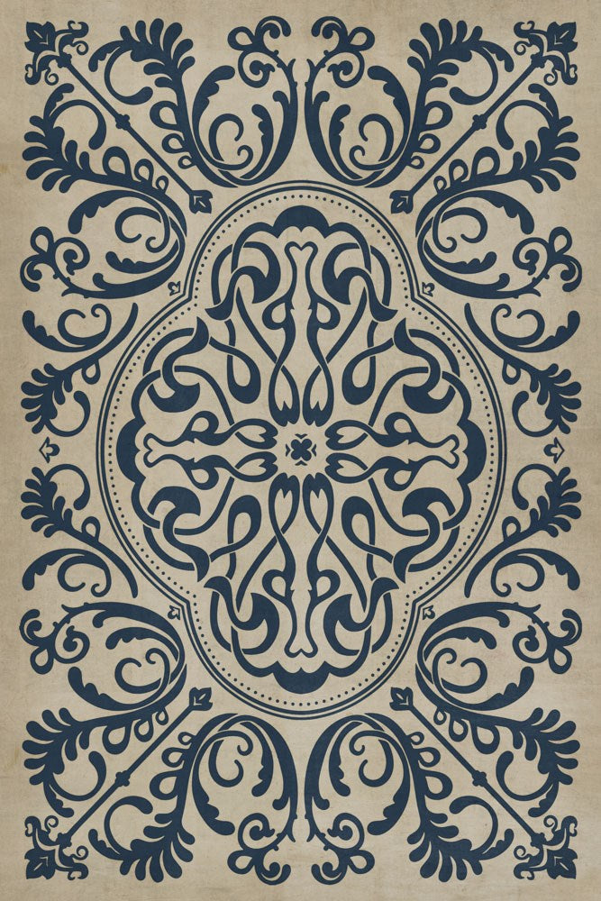 spicher and company classic vinyl pattern 39 gin rummy rug