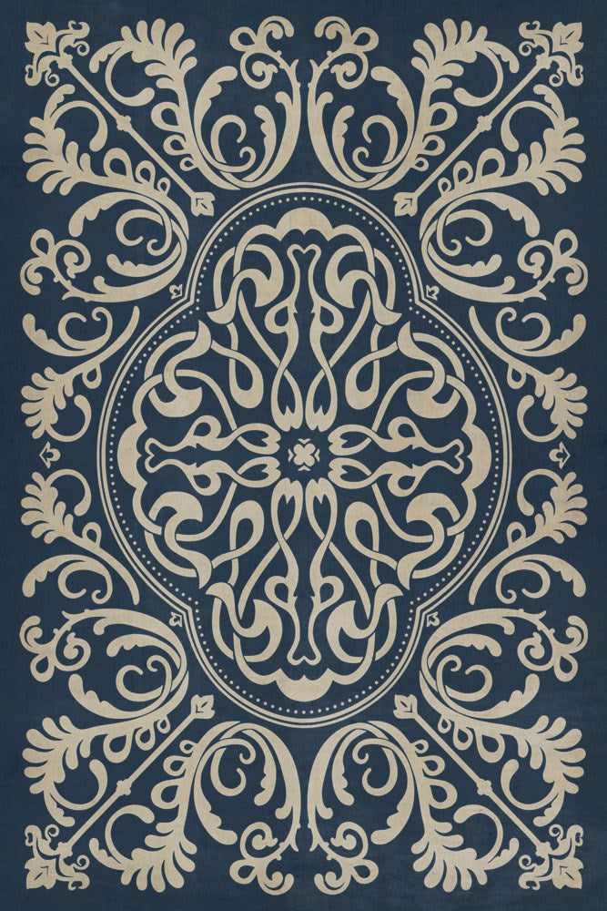 spicher and company classic vinyl pattern 39 spades rug