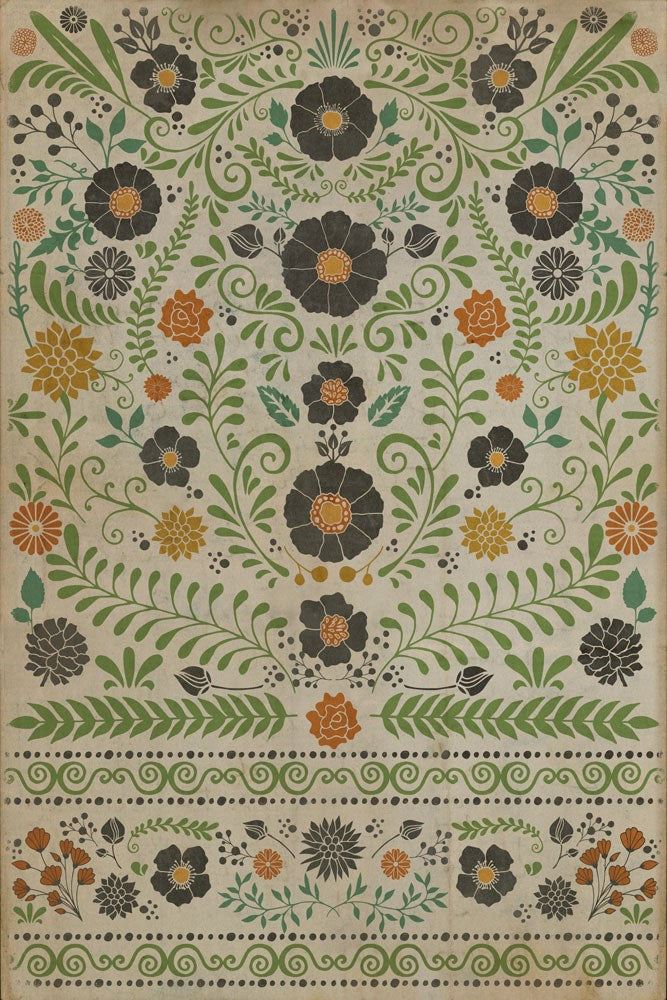 spicher and company classic vinyl pattern 36 prettiest weeds rug