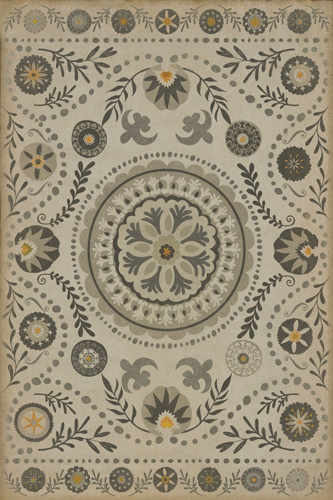 spicher and company classic vinyl pattern 38 je pense rug