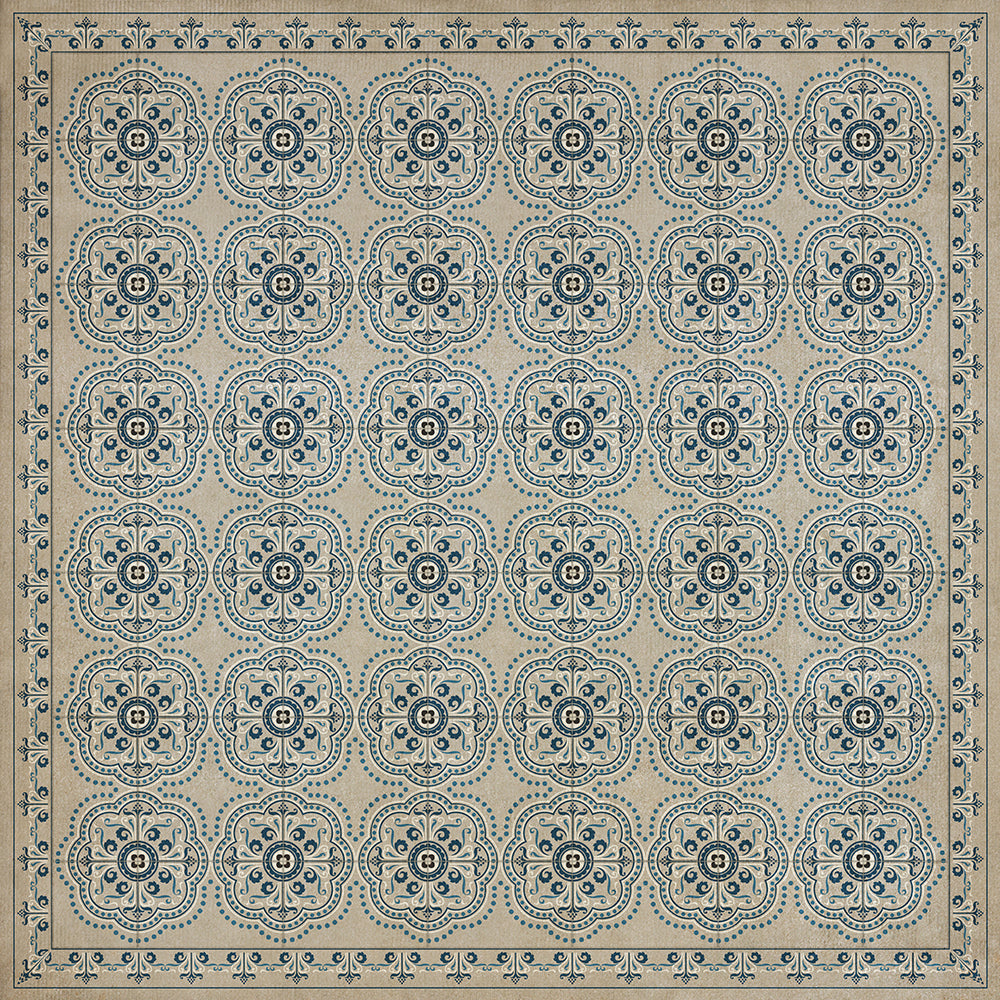 spicher and company classic vinyl pattern 28 it is delightful to tell it rug
