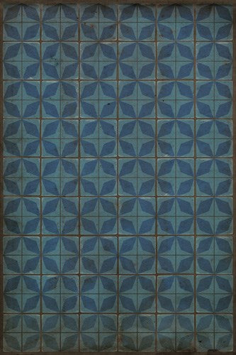 spicher and company classic vinyl pattern 54 blue moon rug