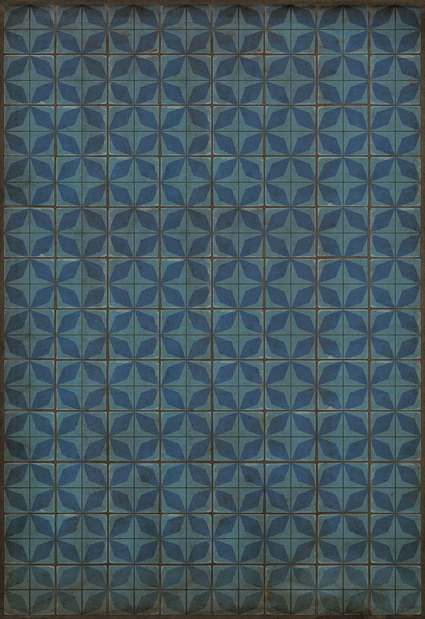 spicher and company classic vinyl pattern 54 blue moon rug