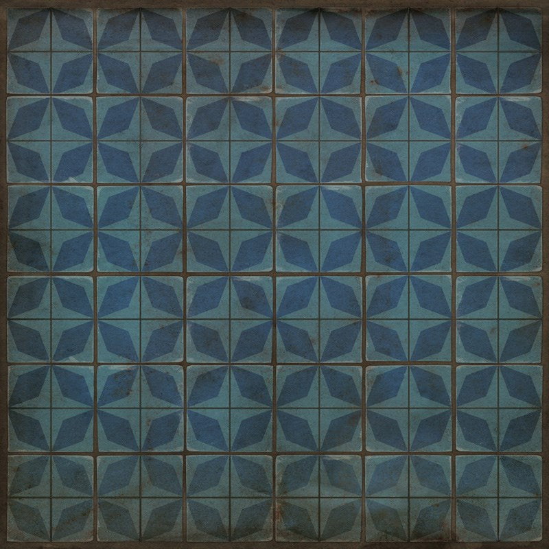 spicher and company classic vinyl pattern 54 blue moon rug
