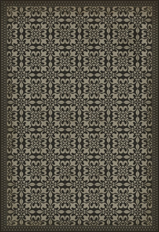 spicher and company classic vinyl pattern 55 dark skies rug