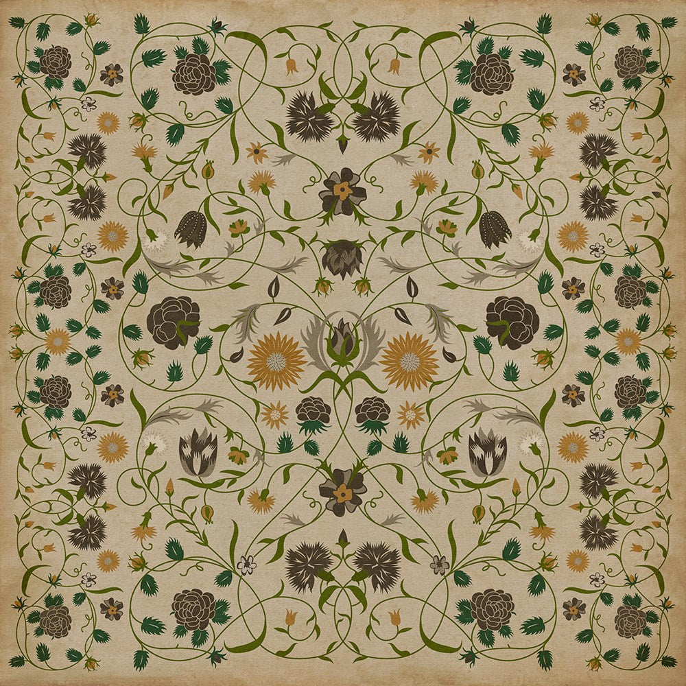 spicher and company williamsburg floral martha rug