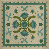 spicher and company williamsburg applique azure moss rug