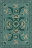 spicher and company williamsburg applique barred clouds bloom rug