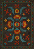 spicher and company williamsburg applique gossip of swallows rug