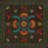 spicher and company williamsburg applique gossip of swallows rug