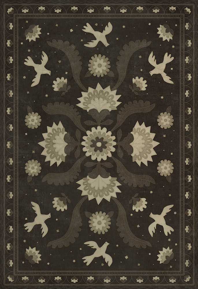 spicher and company williamsburg applique stitches of the hours rug
