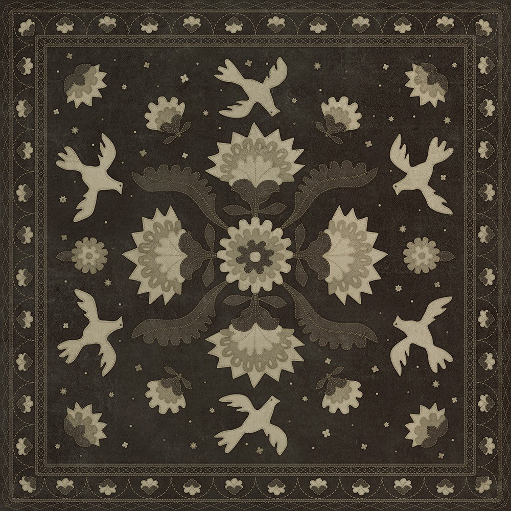 spicher and company williamsburg applique stitches of the hours rug