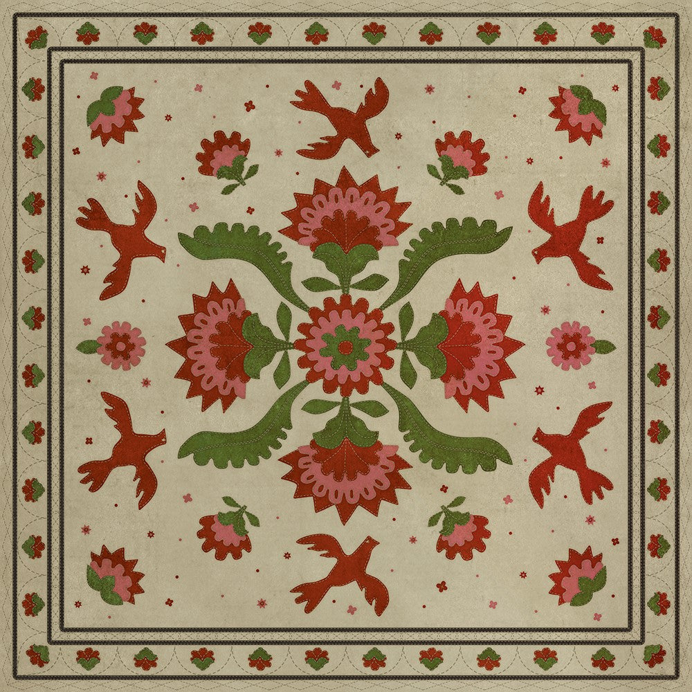 spicher and company williamsburg applique the frolic rug