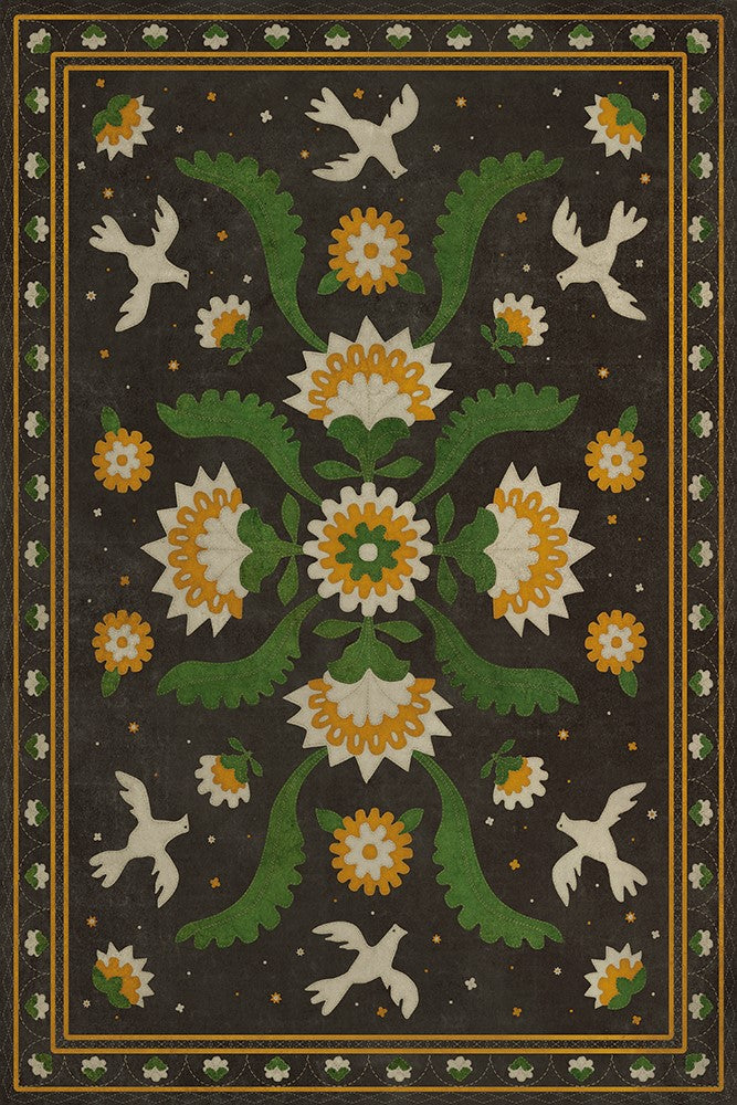 spicher and company williamsburg applique the greenest dells rug