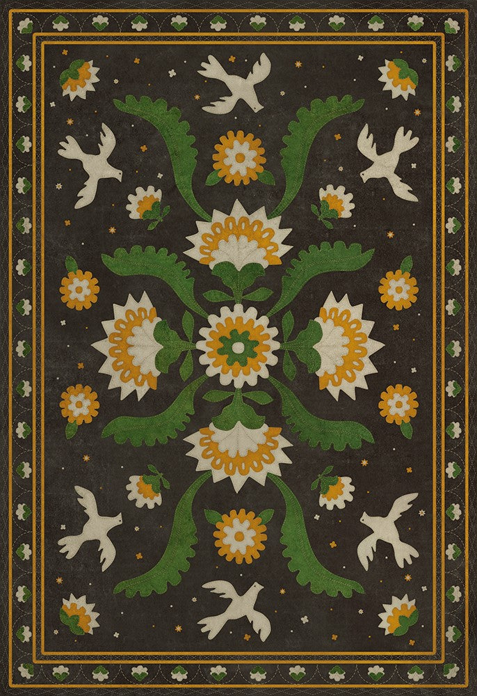 spicher and company williamsburg applique the greenest dells rug